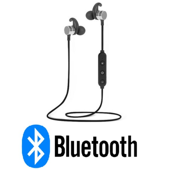 [NEW] BLUETOOTH HEADPHONES WIRELESS NECKBAND EARBUDS IN-EAR - Picture 1 of 4